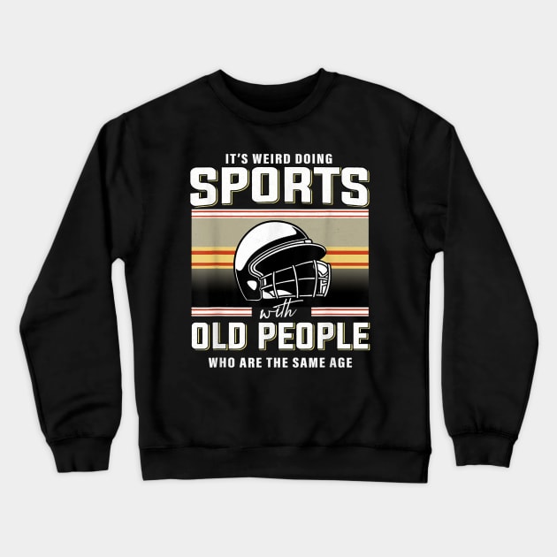 Football Helmet Retired Crewneck Sweatshirt by onazila pixel